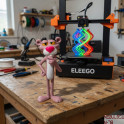 A Pantera Cor de Rosa Action Figure impressa em 3d feito por encomenda