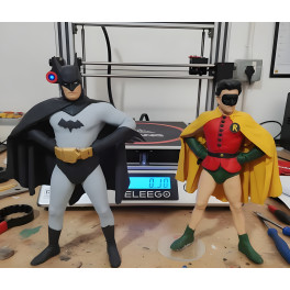 Batman e Robin da cine s&eacute;rie 1943 Action Figure impressa em 3d feito por encomenda