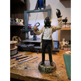 Andr&eacute; Delambre A Mosca da Cabe&ccedil;a Branca Action Figure impressa em 3d feito por encomenda