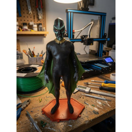 Alien EBONITE do epis&oacute;dio PESADELO do seriado QUINTA DIMENS&Atilde;O Action Figure impressa em 3d feito por encomenda