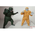 Frankenstein's Monsters: Sanda vs. Gaira) ou WAR of The Gargantuas Action Figures impressas em 3d feito por encomenda